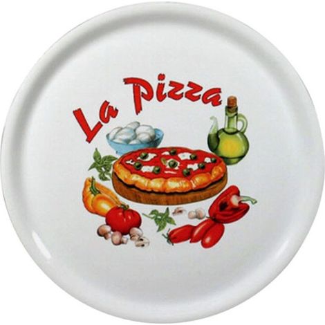 Plato de porcelana para pizza de 26 cm, 31 cm Napoli Saturnia