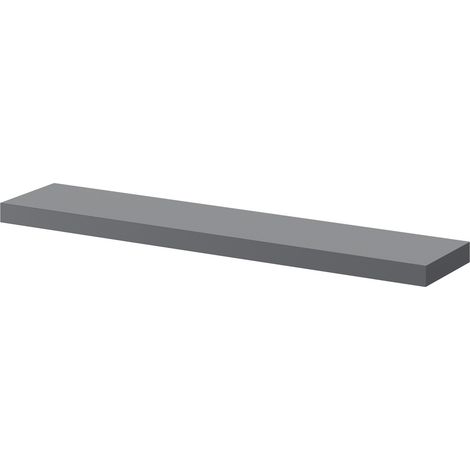 Napoli Gloss Grey 60cm Floating Bathroom Shelf