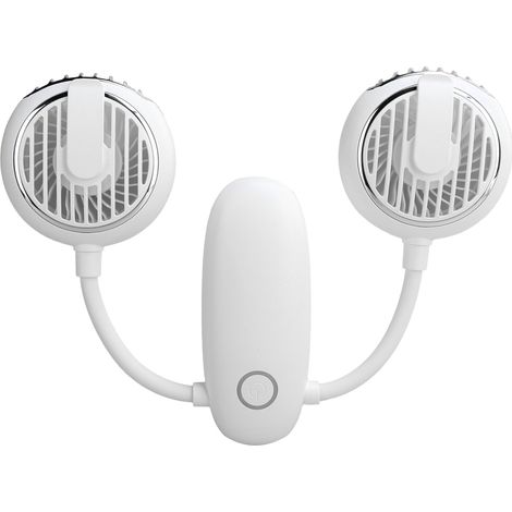 Ventilateur multifonction à double tête F38, pliable et rechargeable par USB, idéal pour l'extérieur. (1/5)