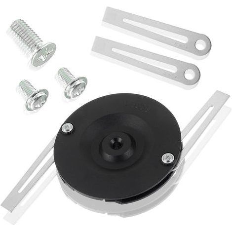 Lame de coupe-bordures en acier inoxydable – 4 lames métalliques avec protection de soubassement Disque de coupe + 3 vis Lame de rechange pour coupe-bordures Einhell (noire) (1/4)