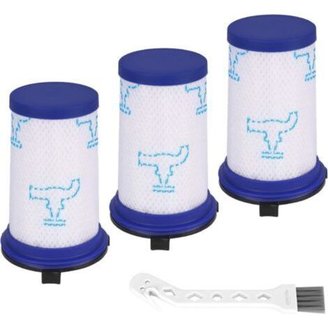 3pccs Moving filters for Rowenta Air Force 360 RH9051WO RH9057WO RH9059WO RH9081WO RH9086WO & Tefal Air Force 360 Vacuum, Alternative replacement accessories in ZR009001 (1/5)