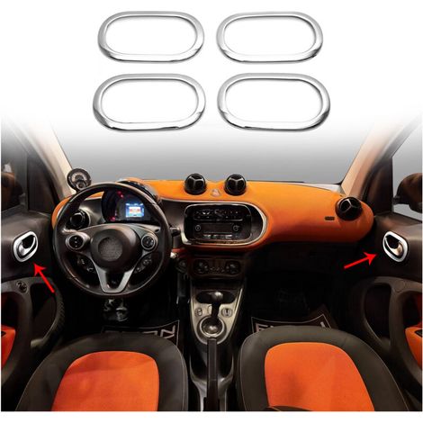Lot de 4 cadres de poignées de porte intérieures pour Smart ForTwo W453 2014-2021 (1/5)