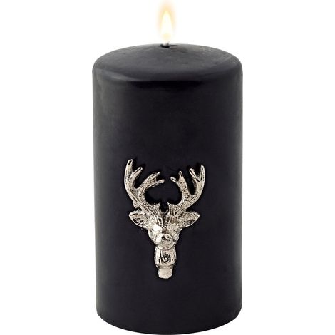 Lot de 3 Pics à Bougie Élan pour Décoration de Noël en Aluminium Nickelé Hauteur 6 cm - PANGIVO (1/5)