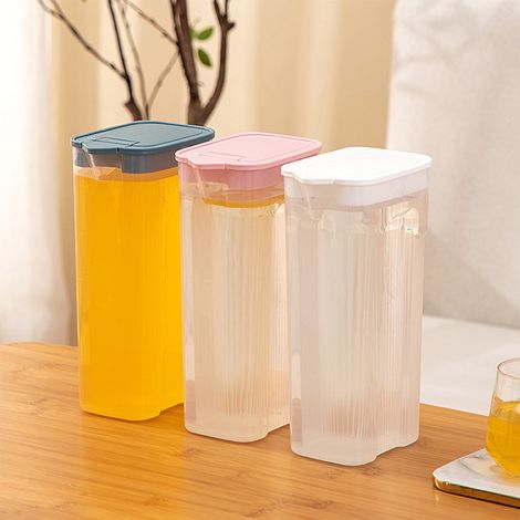 Carafe À Froid - 1 2 L - Bouchon Inclus - Embout Large - Matériau Alimentaire - Pour Infusions De Fruits Et Thés Glacés - 1 Pièce