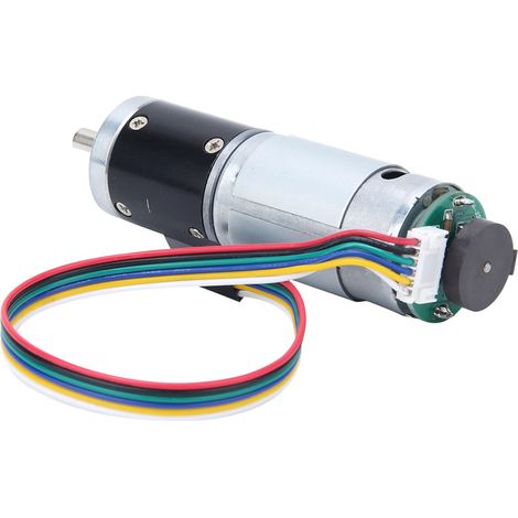 Moteur à courant continu 12 V 330 tr/min à engrenages métalliques avec encodeur (1/5)