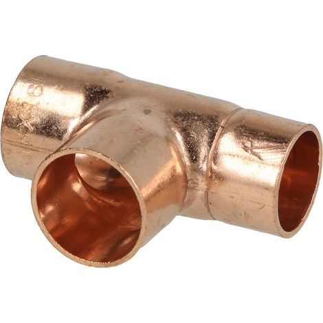 Raccord à braser cuivre té réduit 18 x 18 x 16 mm