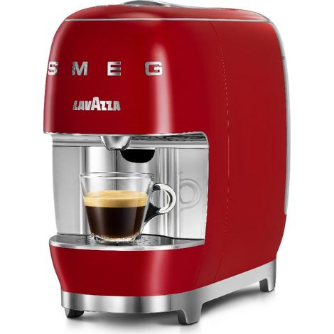 Machine à expresso entièrement automatique 0,9 L – 1250 W – Pour capsules de café – Design compact rouge – Lavazza