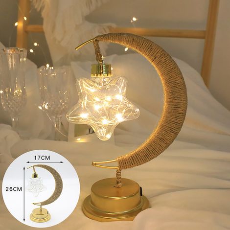 Veilleuse Étoile - En Fer Forgé - Avec LED Économe En Énergie - Pour Chambre Ou Salon - 1 Pièce (1/3)