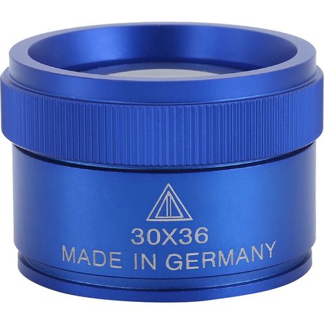 Tragbare 30-fache Taschenlupe zur Untersuchung von Schmuck und Münzen, blau (1/5)