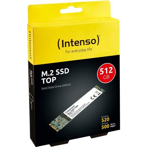 Intenso SSD 512GB Top M.2 2280 SATA3 Intern 3832450