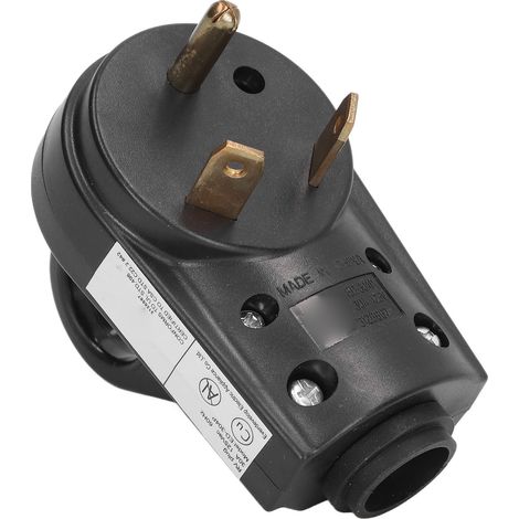 Connecteur mâle 30A pour camping-car TT-30P, prise 125V 30A 3 broches robuste, remplacement de fiche, extrémité de câble avec poignée antidérapante, norme américaine. (1/5)