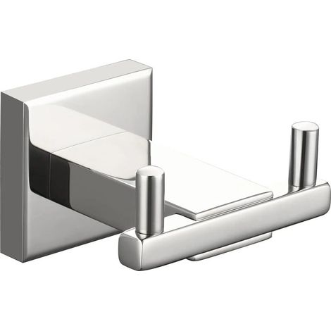 royaluxe- Porte Serviette en Acier Inoxydable Crochet Mural a Visser Salle de Bain, Polissage Miroir, SBH236 (1/5)