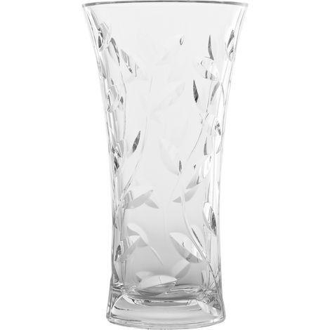 Rcr Laurus Vase Transparent 30 cm Verre Cristal