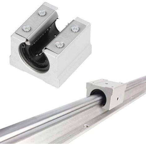 Rail de guidage linéaire de haute précision, coulisseau de guidage, support en aluminium SBR (1/5)