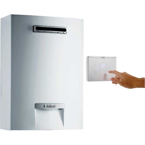 Scaldabagno Vaillant outsideMAG bianco schermo tattile