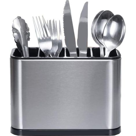 Égouttoir à Couverts, Porte Ustensiles Organiseurs, 4 Compartiments, Utilisé pour Organiser Les Comptoirs De Cuisine, Ranger La Vaisselle,188.713cm (1/5)