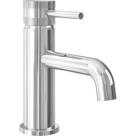 Core Chrome Finish Modern Round Style Mono Basin Mixer Bathroom Tap