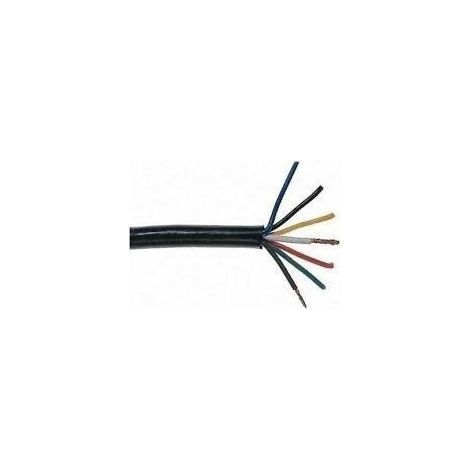 Imline – Câble électrique 5 conducteurs 5 x 1 mm² – Tension 12V/24V – Pour systèmes d'éclairage remorques et caravanes – Vendu au mètre