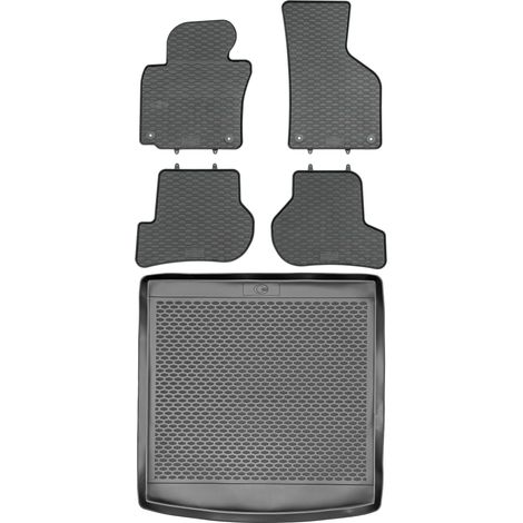 Volkswagen Golf VI Kombi del 2003-2009 SET - alfombrillas goma + maletero (1/5)