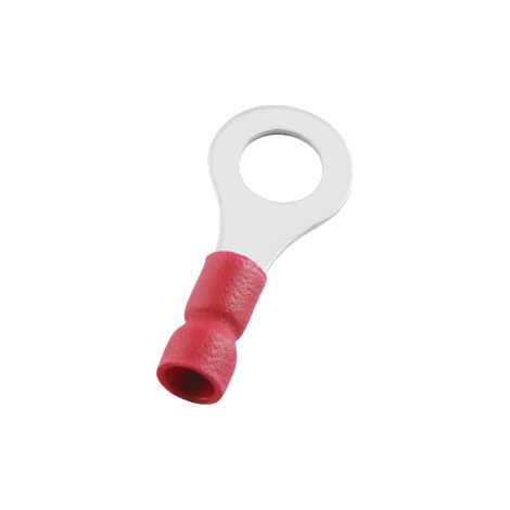 Cosses à œillet RS PRO, Isolé, Rouge, 1.5mm², 6.4mm, 11.6mm