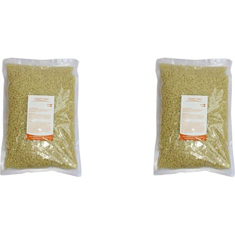 2X 500 G de Grains de Cire à Épiler pour L'Épilation de Tout le Corps, Film Chaud, Perles de Cire Épilatoire Dure pour Machine à Chauffer la Cire, Style 9 (1/3)