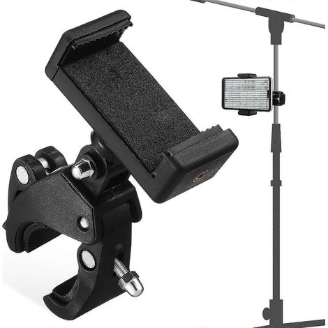 support de téléphone avec micro, support de téléphone réglable, pince pour micro-8.50X6.00X3.10CM