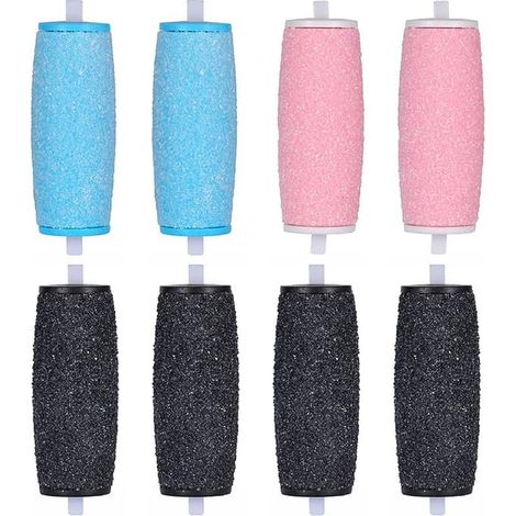 Lot de 8 rouleaux de rechange extra-gros pour têtes de ponceuse électrique Scholl Velvet Smooth. (1/4)