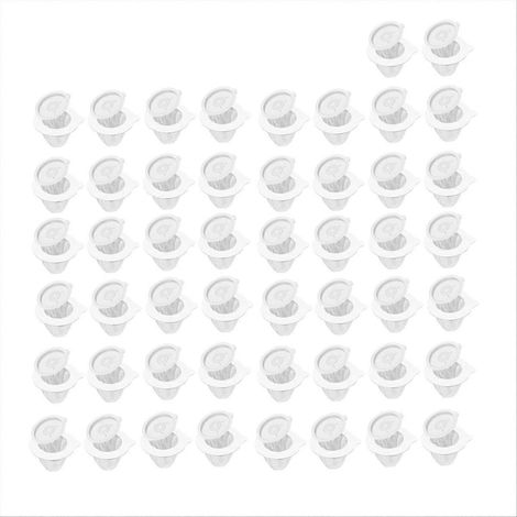 Filtres à café portables réutilisables, blancs, non tissés, pour infusion douce, compatibles avec machines et verseuse, lot économique, sans papier jetable, pratique voyage, modèle universel (1/5)