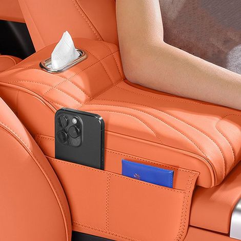 Compatible with 24 models of Haval Raptor center armrest box booster seat protective cover Haval car interior tissue box elbow rest pad (1/4)