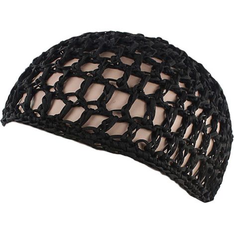 Filet à cheveux en maille, bonnet crocheté, filet à cheveux en résille, cache-cou, ornement pour dormir (1/5)