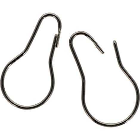 Lot de 10 Anneaux de douche inoxydable 6cm en Laiton chrome - Boulet (1/2)