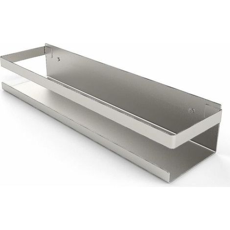 Duschablage ohne Bohren, Badezimmerablage, Edelstahl SUS304, selbstklebend, gebürstete Oberfläche, 30 cm (1/5)