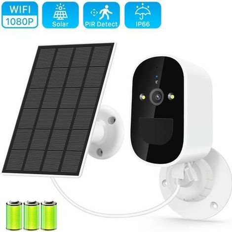 Caméra de Surveillance solaire sans fil Wifi PRUMYA , Camera de securite exterieure Full HD IP Étanche IP66 avec batterie 6000mAh-Ywey (1/5)
