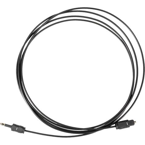 Câble Audio Optique SPDIF 3.5mm Mini-TOSLINK 2M pour Home Cinéma et Hi-Fi (1/5)