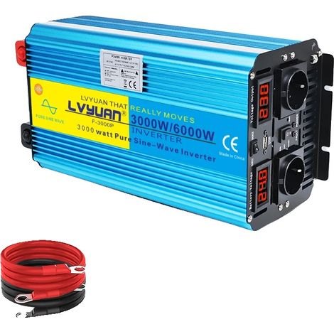 Onduleur, Onde Sinusoïdale Pure, Compatibilité Polyvalente, 24V 6000W (1/2)