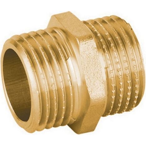 NIPPLES DIRITTO MM IN OTTONE GIALLO PESANTE IBP 1&quot