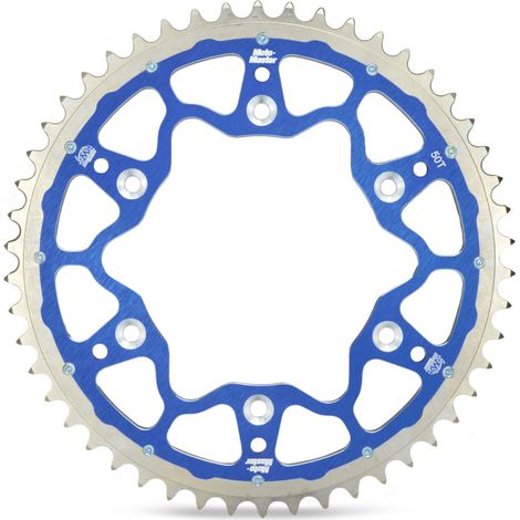 Corona posteriore Moto-master a doppia corona (acciaio-alluminio) 270 49 (27049) colore blu Yamaha YZ/YZF '99-'24 WRF '01-'24 (JTR251.49) (catena 520)