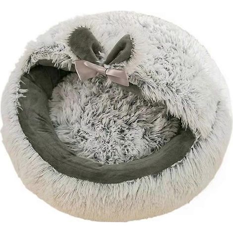Gemütliches Katzennest, überdachte Hundehütte, kleines Hundebett, warmes und rutschfestes Nest, Haustierzubehör für den Winter, Kätzchen, Welpe, Balkon B (1/5)