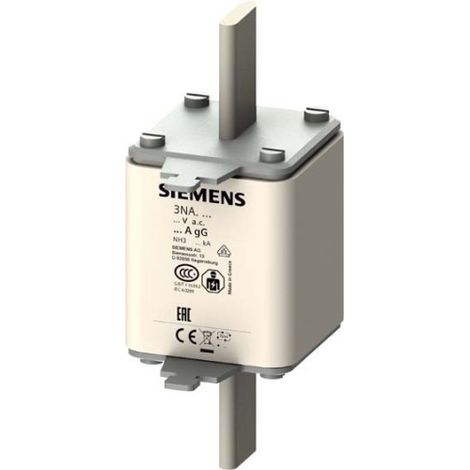 Siemens 3NA3360 Cartouche-fusible Taille du fusible = 3 400 A 500 V 3 pc(s) D119091 (1/3)