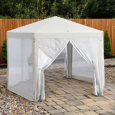 Tonnelle de jardin en métal Polyester 394 x 341,2 x 250 cm (1/5)