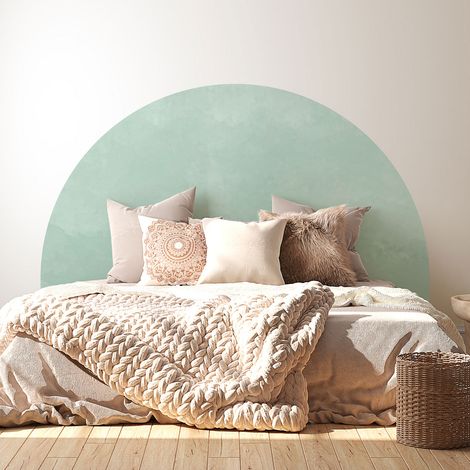 Stickers tête de lit - Couleur tendance - 160 x 130 cm - Pour lits (120 à 140 cm) - Adhésif MAT (1/2)