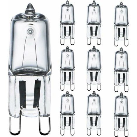 G9 42W (44W) Dimmbare warmweiße 2800K Glühbirne, G9 Halogenlampe für Innenbeleuchtung 230V G9 Kapsellampen, 10er-Pack [Energieklasse G] (1/4)