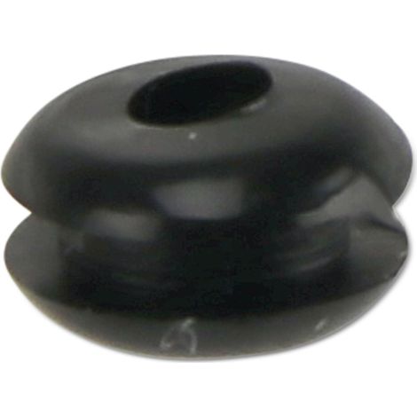 KSS Passe-câble en PVC souple, noir, épaisseur de la plaque 1,7, diamètre du trou 3, fermé, 1 pièce (1/2)