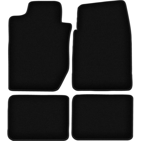 Schwarze Velours-Fußmatten für Dodge Durango I SUV (1997-2003) (1/5)