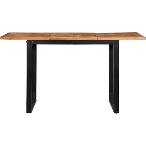 Table à manger Table à dîne 140x70x75 cm bois massif d'acacia (1/5)
