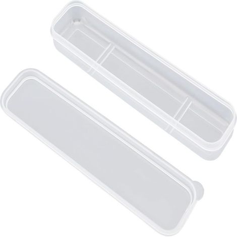 Portatile Piatto di Stoccaggio Scatola di Plastica Trasparente Contenitore – Tazza e Piatto Organizzatore per Armadio da Cucina (1/5)