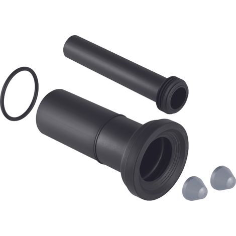 Geberit – Kit de raccordement WC suspendu – Tube de chasse PE-HD – Manchon de raccordement PE-HD – Joint torique EPDM – 26,5cm – Ø90mm (1/3)