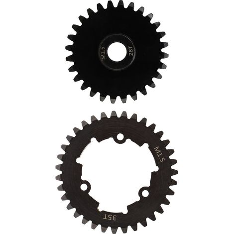 Pignon droit 35 dents en acier résistant à l'usure, finition soignée, M1.5, pour TRAXXAS 1/5 6S 28T (1/5)