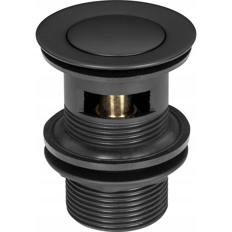 KLEINER KLICK-KLACK-STOPFEN MIT ÜBERLAUF, SCHWARZ 1 1/4 (1/3)