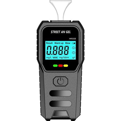Testeur d'haleine numérique avec affichage LED, diffusion vocale (anglais/chinois), capteur semi-conducteur, gamme 0-200 mg/100 ml, pour usage professionnel et personnel